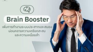 Brain Booster เพิ่มการทำงานระบบประสาทและสมอง ผ่อนคลายความเครียดสะสม และความเหนื่อยล้า